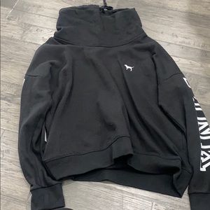 Black cowl neck sweatshirt